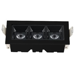 3 Spots LED Embutir 6W 2700K BR/PT - Luminatti