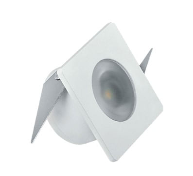 Mini Spot Quadrado De Embutir 1W 2700K Branco – Luminatti.