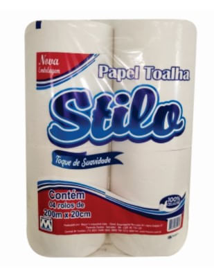 Papel Toalha Neutro 200m com 4 Rolos - Meyor´s