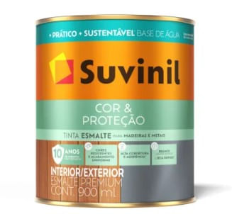 Tinta Esmalte Sintético Brilhante Premium 3,6L Platina Seca Rápido - Suvinil.