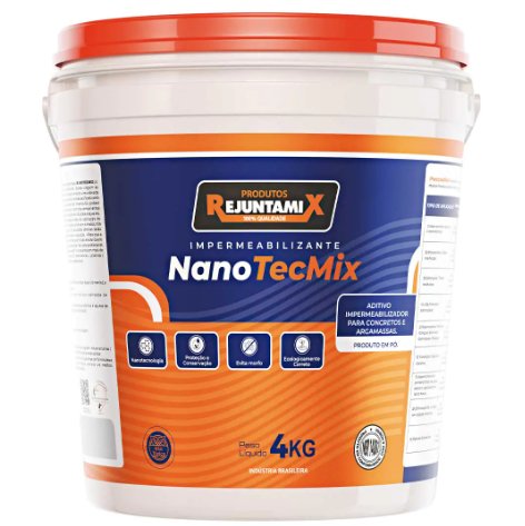 Impermeabilizante NanoTecmix 4Kg - Rejuntamix.