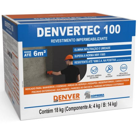 Argamassa Impermeabilizante DENVERTEC 100 18Kg - Denver.