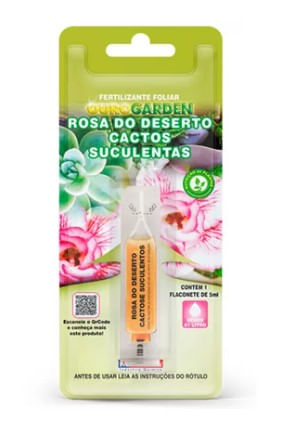 Fertilizante Mono Rosa Do Deserto, Catos Suculentas 5ml Insetimax