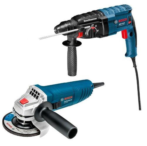 Kit Martelo Rompedor GBH2-24D + Esmerilhadeira GWS850 127V - Bosch