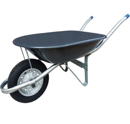 Carrinho de Mão Aço Carbono Galvanizado Pneu Câmara 8"" x 3,25"" - Metalosa