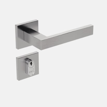 Fechadura Inox Home iX290 40mm Externa Inox Escovado - Stam