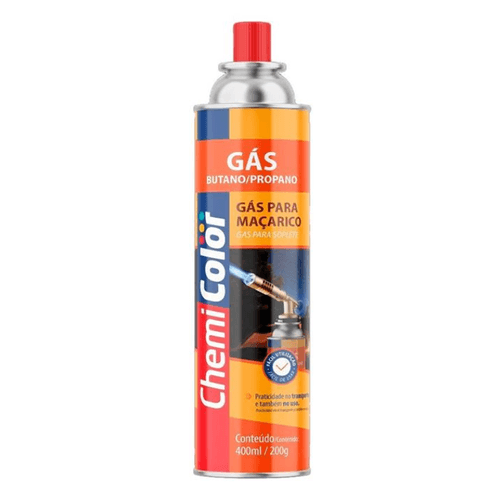 Gás Maçarico 400ml Chemicolor - Baston.