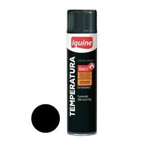 Spray Alta Temperatura Preto Fosco 350ml - Iquine