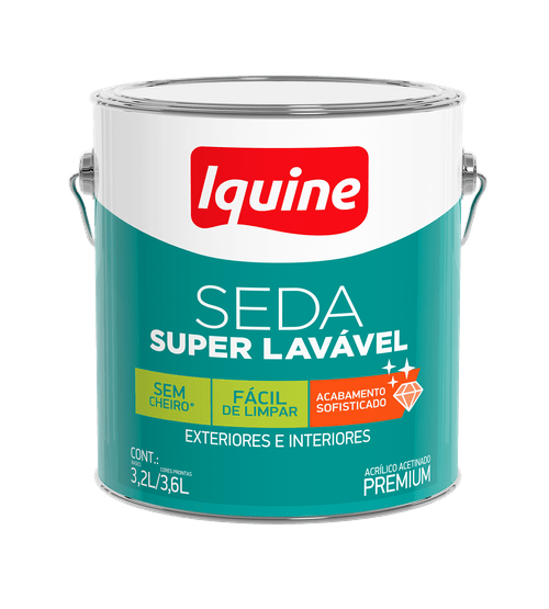 Tinta Acrílica Super Lavável Seda Branco Neve 3,6L - Iquine