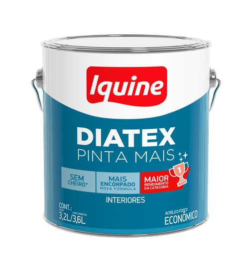 Tinta Acrílica Diatex Pinta Mais Branco Neve 3,6L - Iquine