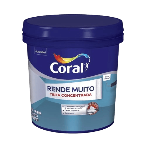 Tinta Acrílica Rende Muito Fosco Branco Neve 20L - Coral