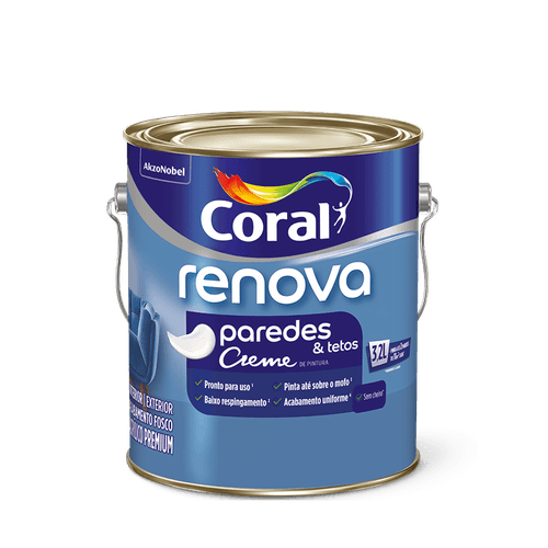 Tinta Acrílica Renova Fosca Areia 3,2L - Coral.