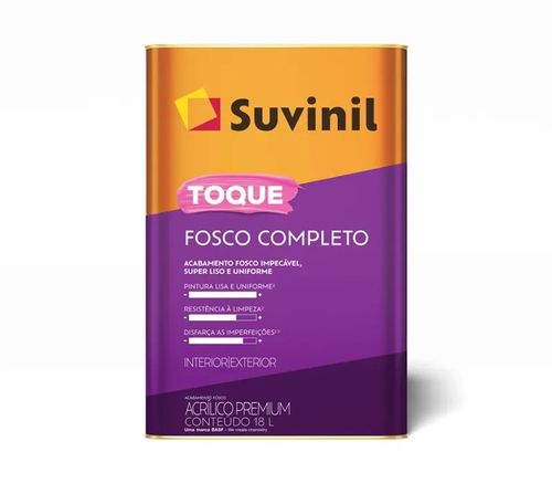 Tinta Acrílica Premium Fosco Completo Branco Gelo 18 L - Suvinil