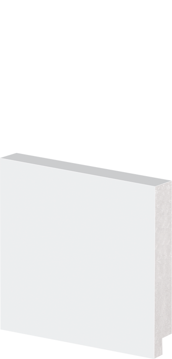 Rodapé Poliestireno 50910 Slim 10x2,40m Branco - Arquitech