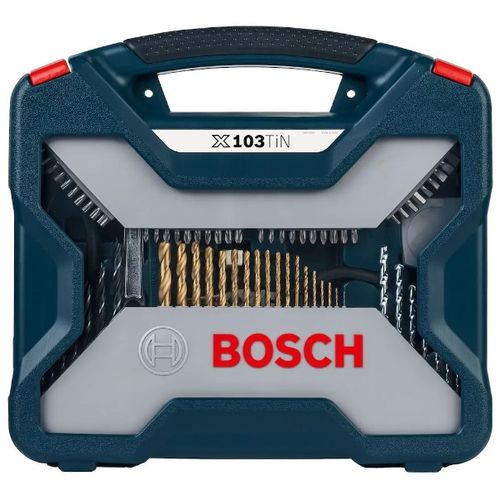 Kit De Pontas e Brocas Em Titânio X-Line Com 103 Peças - Bosch