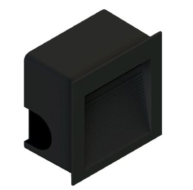 Balizador De Embutir Led 1,5W 3000K 35LM Preto - Save Energy