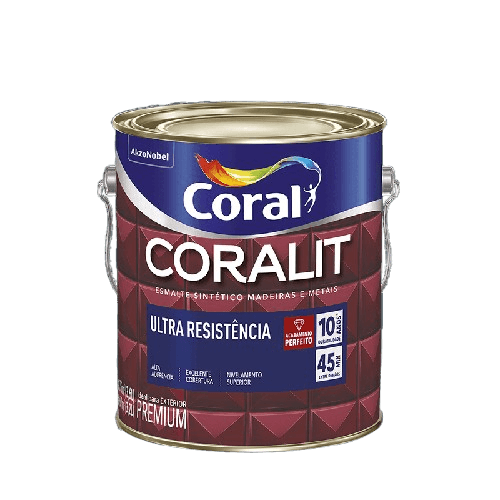 Tinta Esmalte Coralit Ultra Resistência Acetinado Branco 3,6L  - Coral