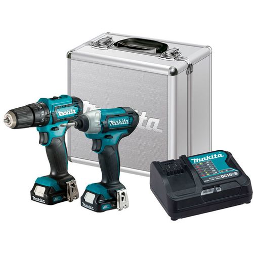 Combo de Ferramentas Furadeira / Parafusadeira / Maleta CLX228SAX - Makita