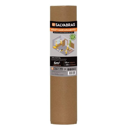 Papel Kraft Mascaramento 0,90cmx20m - Salvabras