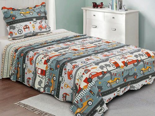 Colcha Evolution Patchwork Infantil Solteiro 160x230 Corrida - Camesa