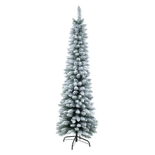 Árvore De Natal Boston Slim Nevada 250Tips Base Metal Verde 1,5m - Florarte