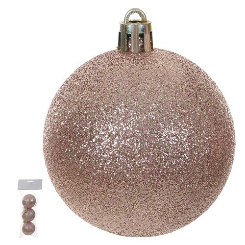 Bolsa Bag Glitter com 3 Unidades Rosa 6cm - Florarte