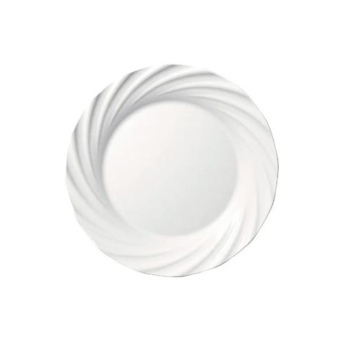 Prato Sobremesa Opaline Jasmim 19cm Branco - Nadir