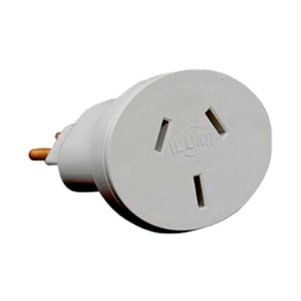 Pino Adaptador 3P Chato Bipolar 20A 250V Branco - Ilumi