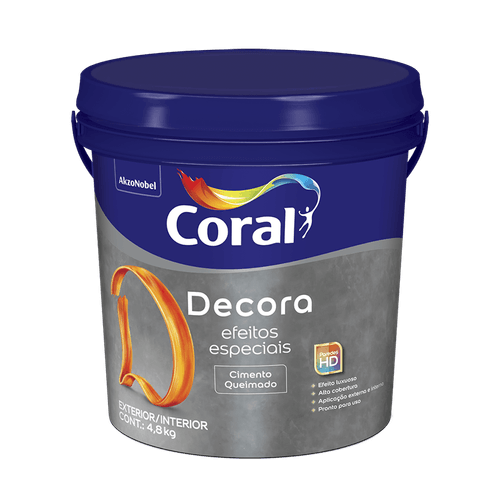 Efeito Cimento Queimado Decora Cultura Grega 4,8Kg - Coral