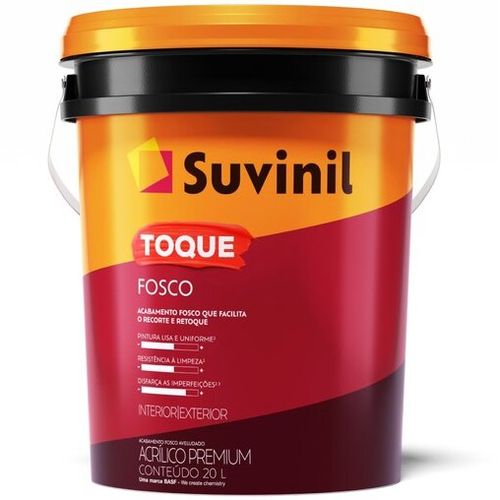 Tinta Acrílica Toque Fosco Branco Neve 20L - Suvinil