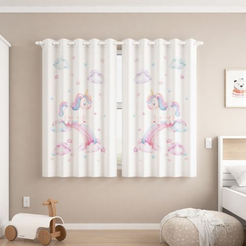 Cortina Infantil Voil Corta Luz 1,8x2m Arco Íris - Adomes