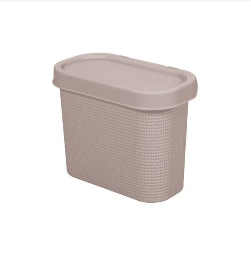 Lixeira Pia Tear 3,2L Cinza - Plasutil
