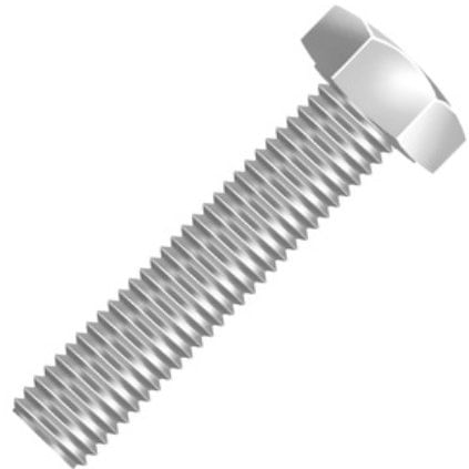 Parafuso Sextavado Inox 304 UNC Rosca Inteira 5/16x3.1/2 Polido - Ciser.