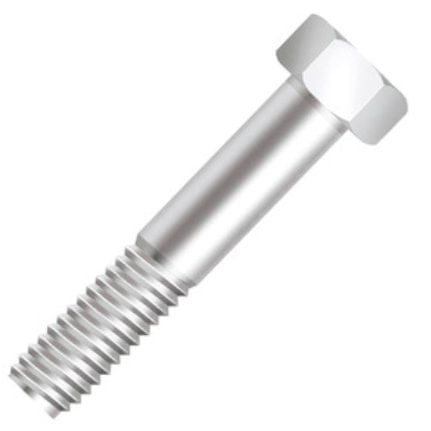 Parafuso Sextavado UNC Rosca Parcial AC 5/16x2.1/2 Zincado Branco - Ciser.