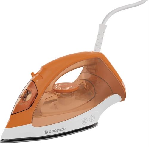 Ferro de Passar A Vapor 1000W Branco/Laranja 127V - Cadence