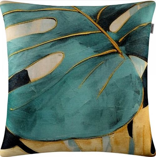 Capa para Almofada Natural Decor 45x45 Folhagem Verde - Adomes