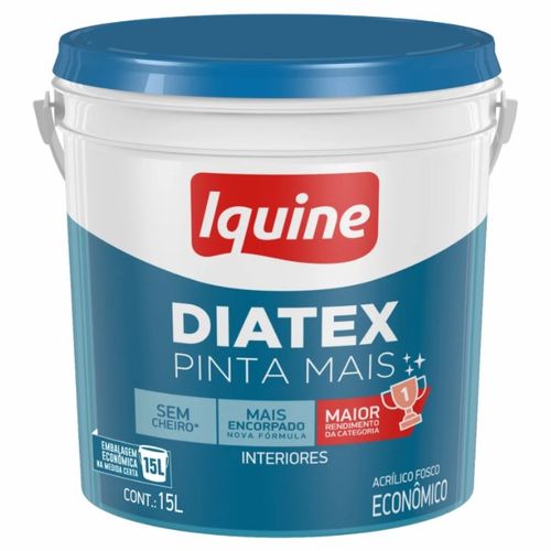 Tinta Acrílica Diatex Pinta Mais 15L Marfim Balde - Iquine
