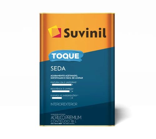 Tinta Acrílica Toque Seda Branco Neve 18L Acetinado - Suvinil