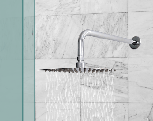 Chuveiro Ducha Slim Haste Curvada FLVX Inox Cromado - Qualiz
