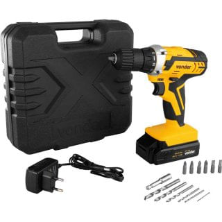 Parafusadeira/Furadeira Impacto Bateria com Maleta 20V 17 Peças PFV238l - Vonder