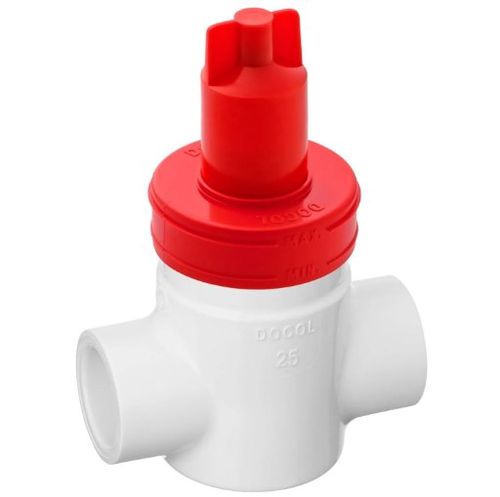 Base Registro Gaveta PVC 1/4 Volta -  Docol.