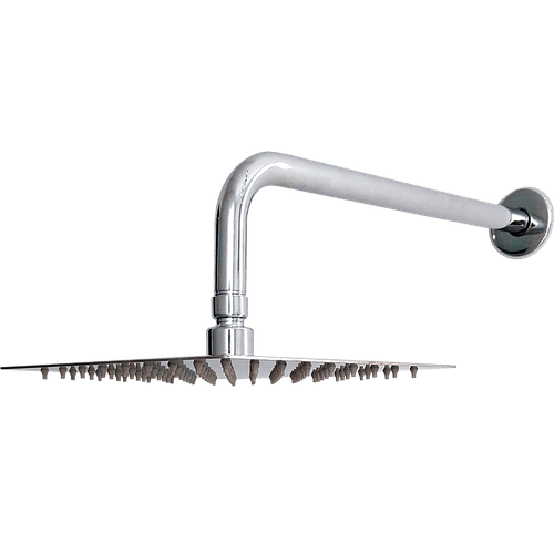 Chuveiro Ducha Slim Haste Curvada Inox Cromado - Qualiz