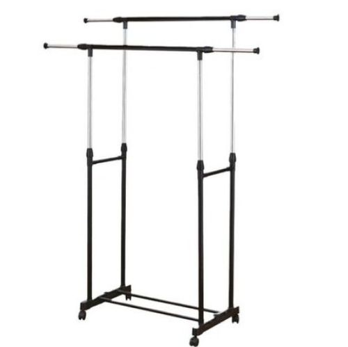 Arara Dupla de Roupas Aço Inox - Clink