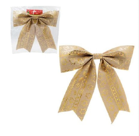 Laço Natalino 40cm Head Dourado - CimToys