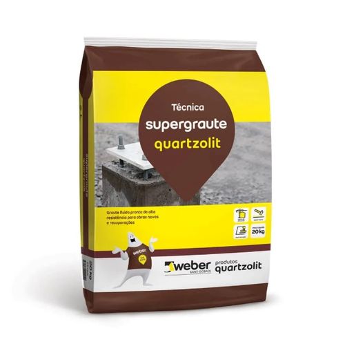 Argamassa Supergraute para Concreto 20kg - Quartzolit