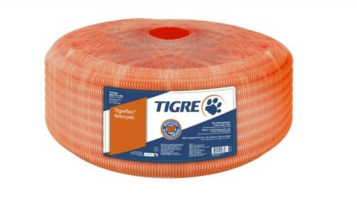 Eletroduto Corrugado Reforçado 20mm 1Metro - Tigre.