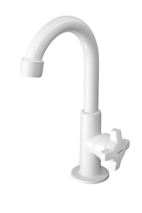 Torneira Hydramax Banheiro Branca Bancada 1198 - Hydra