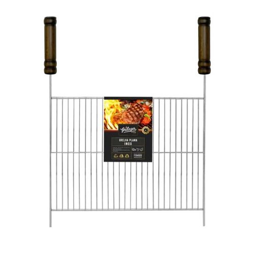 Grelha P/ Churrasqueira Plana Inox 50x40cm GR0155 - Grilazer