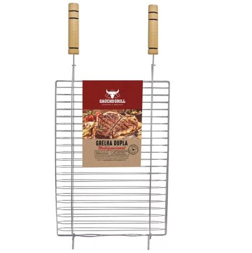 Grelha Dupla P/ Churrasqueira Gaúcho Grill 36x50cm GA120 - Grilazer