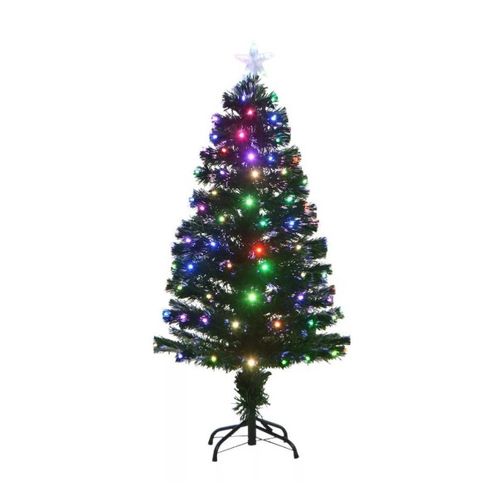 Árvore de Natal Fib. Óptica 150cm Verde C/ Led RGB - Glight